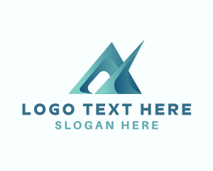 Modern Gradient Arrow Firm logo