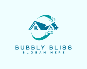 Sanitation Bubble Sponge logo design