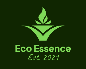 Eco Pot Plant  logo design