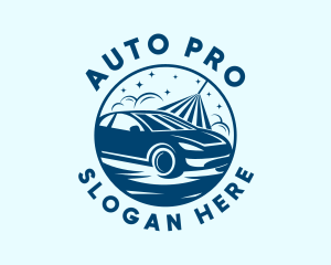 Auto Car Wash Garage logo design
