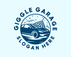 Auto Car Wash Garage logo design