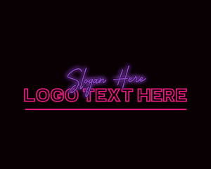 Neon Feminine Wordmark logo