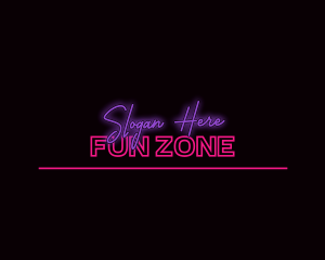 Neon Feminine Wordmark logo design