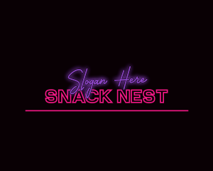 Neon Feminine Wordmark logo design