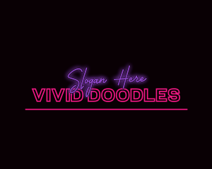 Neon Feminine Wordmark logo design