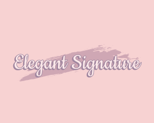 Feminine Style Watercolor logo design