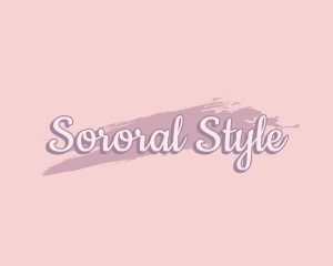 Feminine Style Watercolor logo design