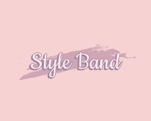 Feminine Style Watercolor logo design