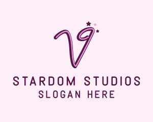 Star Letter V logo