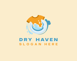 Clean Shirt Laundromat logo design