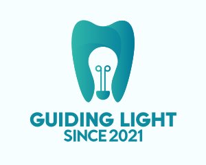 Dental Light Bulb logo design