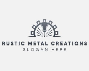 Laser Fabrication Metalwork logo design