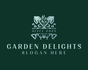 Gardening Shovel Landscaping logo design