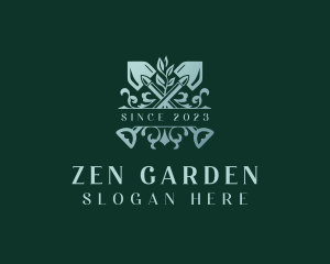 Gardening Shovel Landscaping logo design