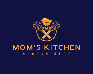 Whisk Kitchen Toque logo design