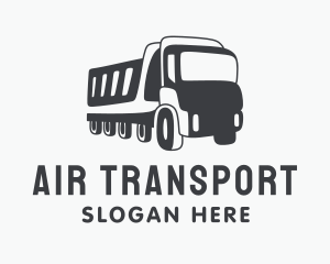 Dump Truck Transportation logo design