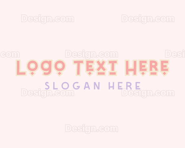 Cute Playful Clothing Logo