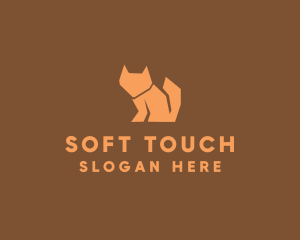 Orange Fox Silhouette logo design