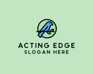 Green Pet Bird  logo design