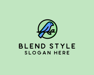 Green Pet Bird  logo design