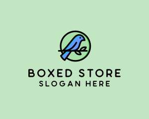 Green Pet Bird  logo design