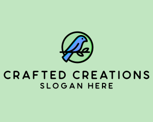 Green Pet Bird  logo design