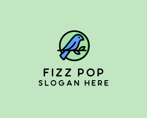 Green Pet Bird  logo design