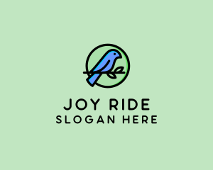 Green Pet Bird  logo design