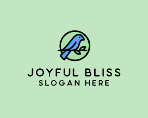 Green Pet Bird  logo design