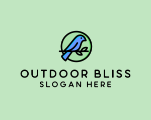 Green Pet Bird  logo design