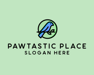 Green Pet Bird  logo