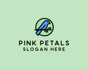 Green Pet Bird  logo design