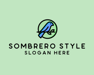 Green Pet Bird  logo design