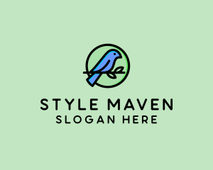 Green Pet Bird  logo design