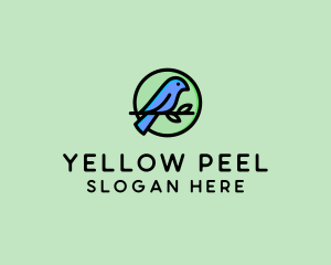 Green Pet Bird  logo design