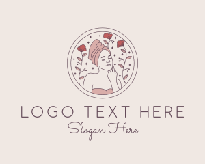 Woman Floral Self Care  logo