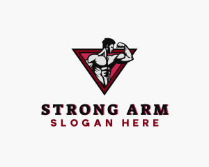 Strong Muscle Trainer logo design