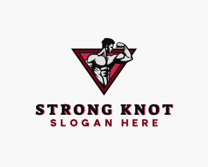 Strong Muscle Trainer logo design