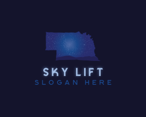 Nebraska Star Sky logo design