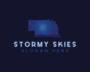 Nebraska Star Sky logo design