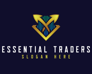 Trader Growth Investor logo design