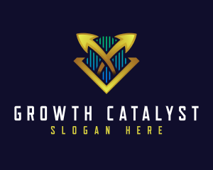 Trader Growth Investor logo design