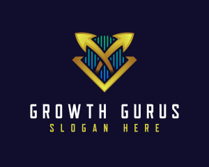 Trader Growth Investor logo design