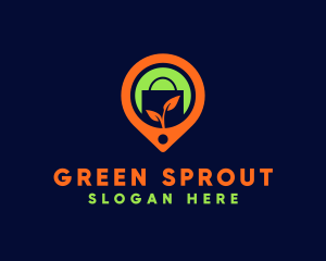 Sprout Shopping Bag logo design