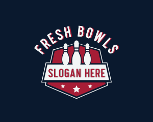 Bowling Sports Tournament logo design