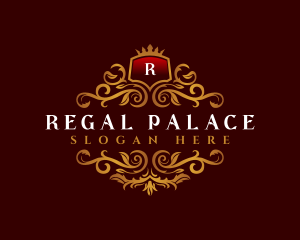 Regal Shield Crown logo design