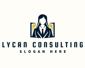 Professional Female Consultant logo design