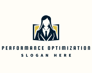 Professional Female Consultant logo design