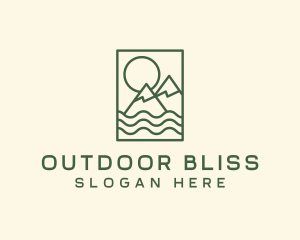 Mountain Sea Outdoor logo design