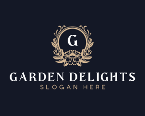 Flower Garden Wedding logo design